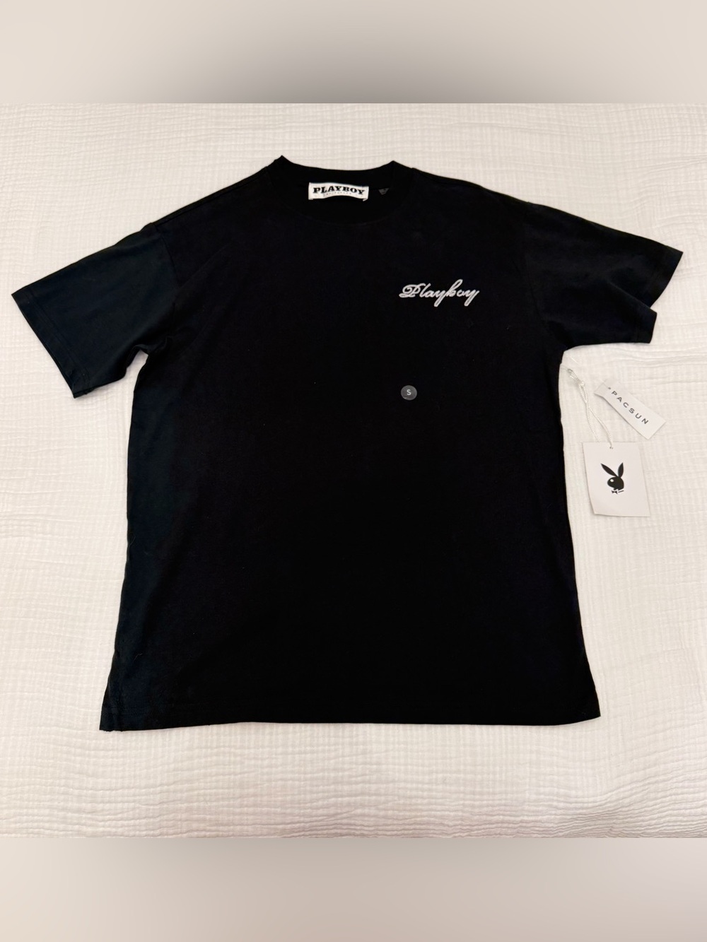 playboy by pacsun black logo t-shirt